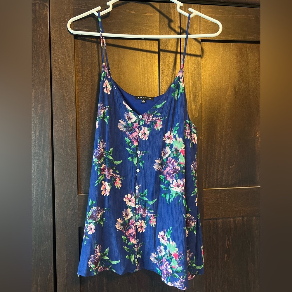 Staccato flowy floral tank top